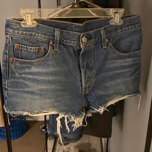 Denim jean shorts